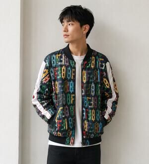 Born Fly Anytown Full Zip Streetwear Windbreaker Jacket Navy Size 2X